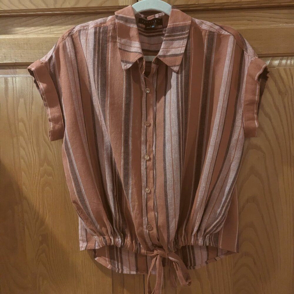 Sanctuary Size Small Linen Cropped Top